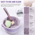 Makeup Brush Cleaner Mat, 3 in 1 Silicone Cleaning Bowl, Organizer for Brushes, Sponges, and Powder Puffs - Khaki