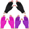 Syhood 3 Pair UV Gloves for Nail Lamp, UV Fingerless Protection Glove for Manicures, Protect Hands from Nail Lamp