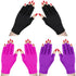 Syhood 3 Pair UV Gloves for Nail Lamp, UV Fingerless Protection Glove for Manicures, Protect Hands from Nail Lamp