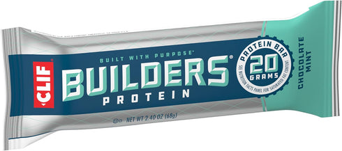CLIF Builders Variety Pack - Chocolate Mint and Chocolate Flavor Plant Based Protein Bars, Gluten Free, 20g Protein
