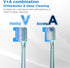 V+A Shaped Orthodontic Toothbrush for Braces, Soft Bristles, with 6 Interdental Brushes, 6 Count