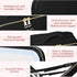 Travel Makeup Bag, Black Cosmetic Train Case with Lighted Mirror, Adjustable Brightness, Toiletry Storage Case for