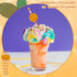 Zyghjort 30 Orange Straws, PCS Orange Striped Paper Straws Disposable Striped Straws Orange and White Paper Drinking