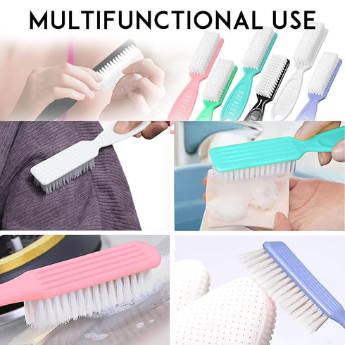 HOFASON 20Pcs Handle Grip Nail Brush, Hand Fingernail Cleaner Brush Manicure Tools Scrub Cleaning Brushes Kit
