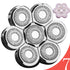 Universal 7 Blades Head Shaver Replacement Heads, Compatible with Many Electric Shaver Brands for Bald Men