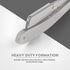 Utopia Care Professional Straight Razor for Men, Silver, with 100 Pack Blades