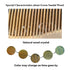 Onedor Handmade 100% Natural Green Sandalwood Hair Combs - Anti-Static Wooden Wide Tooth Detangler Comb