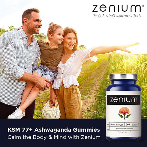 Ashwagandha Gummy 3,000mgs | Extra Strength | KSM-77+ High Potency, 10% Withanolide | Delicious Peach Mango | 60 Count