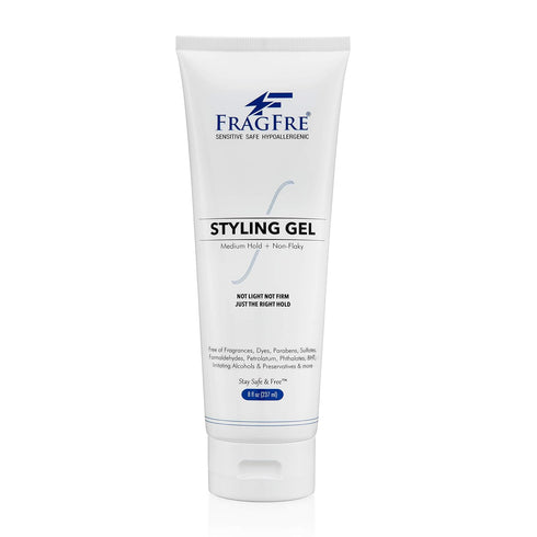 Styling Gel Fragrance Free, 8 oz, Medium Hold for Sensitive Skin, Vegan, Gluten Free