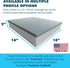 Foamma 2 16 18 Gel Memory Foam Wheelchair Seat Cushion Replacement for Coccyx, Orthopedic Back Support, x x Centipur-US