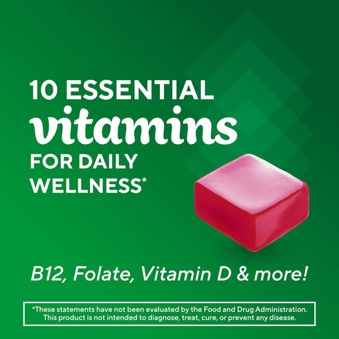 Vitafusion Soft Chews Daily Wellness Multi, 30 Chews, Berry Fusion Flavor, Chewable Multivitamins for Adults,