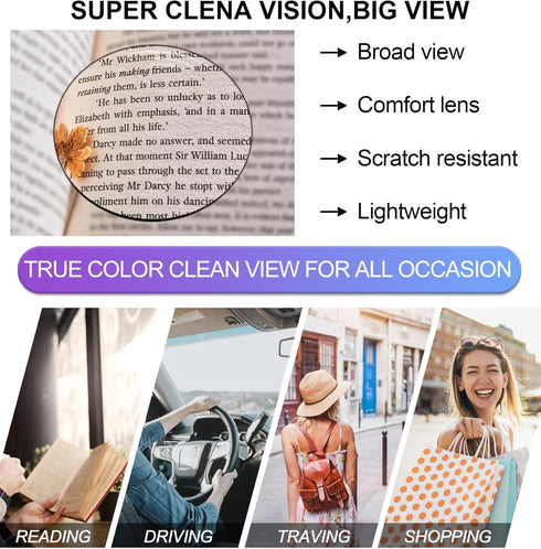 OCCI CHIARI 3.5 Reading Eye Glasses for Women, 350 Reader (1.0 1.5 2.0 2.5 3.0 3.5 4.0 5.0 6.0)