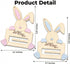 Set 2 of Easter Bunny Money Holders for Cash Gifts, Basket Stuffers for Kids, Toddlers, Baby Boy Girl, Cute Bunny Money