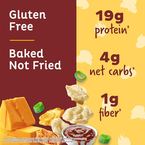 Quest Nutrition Protein Chips Variety Pack - BBQ, Cheddar & Sour Cream, Sour Cream & Onion, 1.1 oz (Pack of 12)