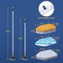 BOOMJOY Tub Scrubber with Long Handle - 58" Extendable 3 in 1 No Scratch Shower Cleaning Brush for Bathroom