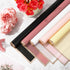 Whaline 30 Sheets Floral Wrapping Paper with Rose Gold Edge, 5 Colors for Wedding Birthday DIY Crafts