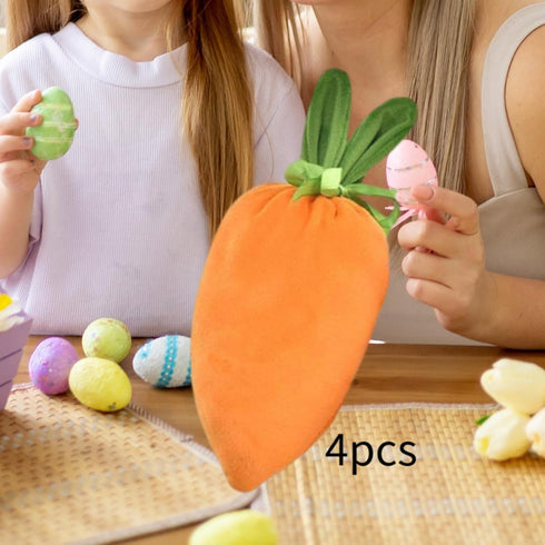 predolo Set 4 of Easter Carrot for Gifts and Treats, with Bunny Ears