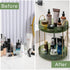 Rotating Makeup Organizer for Vanity, 2 Tier High-Capacity Skincare Storage with 360 Spinning for Countertop