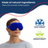 Lavender Eye Mask - Weighted Eye Mask for Relaxation and Yoga - Cold Therapy Eye Masks for Women, Men - 1 Eye Mask Blue
