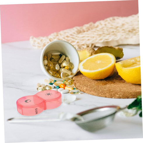 Weekly Portable Medication Organizer for -Day Pill Case Airtight Design Sturdy Wear-Resistant Material for Daily
