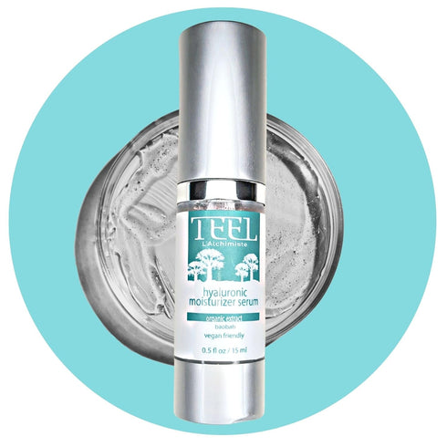 Teel Hyaluronic Moisturizer - Vitamin C Serum for Oily Skin with Hyaluronic Acid, Vitamin E, 0.5 fl oz