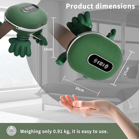 HGUIEPGSQZG 4D Neck Massager with LED Display, Neck Massager with Heat Function, for Relieving Shoulder and Neck Pain