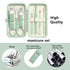 Manicure Set for Men Women, Nail Clipper Set with Portable Travel Case, Grooming Kit Gift for Family Friends (Green)