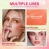 Multi-Use Makeup Blush Stick - Waterproof Tinted Moisturizer for Eyes, Lips, and Cheeks in Shy Pink