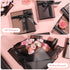 25 Sheets Black Flower Wrapping Paper, Waterproof Floral Paper for Wedding and Birthday Gift Packaging