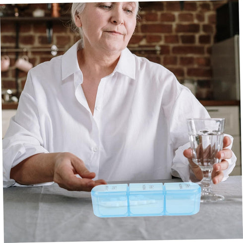 Weekly Large Capacity Pill Organizer Portable Medication Dispenser for Daily Use Moisture Travel Case for Easy Storage