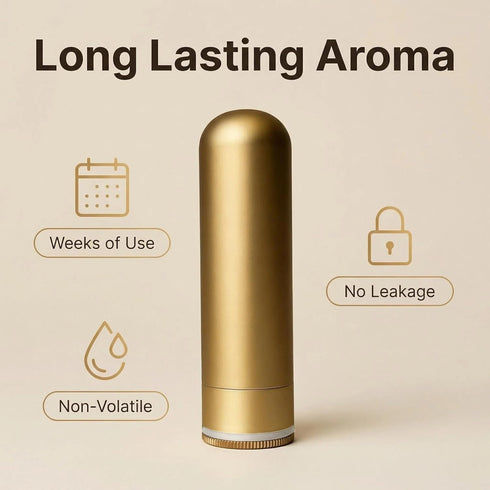 OiwMuOck 20 (2+20 Metal Nasal inhalers for Essential Oils Refillable Aluminum Aromatherapy Inhaler Comes with Cotton
