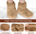 NEWGO Microwaveable Booties Foot Warmers - Heating Pad for Foot Heated Slippers for Cold Feet, Plantar Fasciitis,