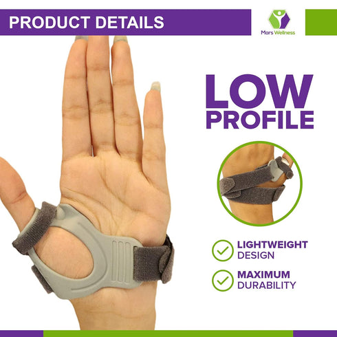 MARS WELLNESS CMC Thumb Arthritis Brace - Large Right Hand Stabilizing Splint for Osteoarthritis Support