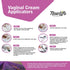 Pack: 30 Pack Disposable Plastic Vaginal Applicator Hygienic Threaded Injector to Fit Preseed Lubricant, Estrace