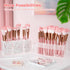 Clear Makeup Brush Organizer, Acrylic Cosmetic Brushes Storage with 3 Slots, Perfect Pen Holder for Desk