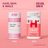 HABIT Hair, Skin & Nails Supplement (60 Capsules) - New Look, Supports Skin Hydration, Hair & Nail Strength, Biotin 2000mcg, Vitamin A & C, Hyaluronic Acid, Rosehip, Vegan, Non-GMO (1 Pack)