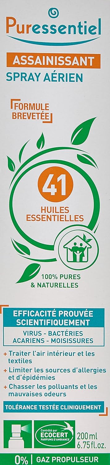 Puressentiel Purifying Air Freshener Spray - 6.75 oz Room Spray with 41 Essential Oils
