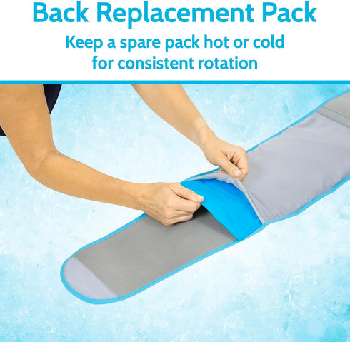Arctic Flex Gel Replacement Packs - Reusable Gel Ice Packs for Back Ice Brace, Hot and Cold Gel Ice Pack for Injuries,