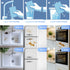 Sheets,50 Count Magic Cleaning Sponge Eraser Convex Point Melamine Sponge, Thickened, Long Lasting, Disposable Cleaner