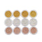 Nail Art Metal Mini Steel Ball, 3D Caviar Decoration Bead, 12 Pots