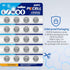 PKCELL CR2032 20-Pack 2032 CR2032 3V Batteries High Capacity Battery Lithium Coin Battery, Compatible with Key Fob, Tea