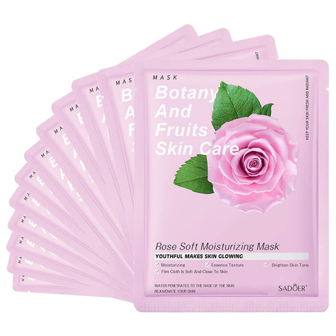 Jakuva 12PCS Deeply Moisturizing Facial Masks, Collagen Face Mask Patches for Anti-Aging Skincare