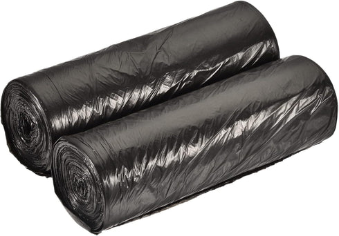 MECCANIXITY 4-6 Gallon Black Small Trash Bags, 40 Counts / 2 Rolls for Kitchen, Office, Bathroom, Bedroom