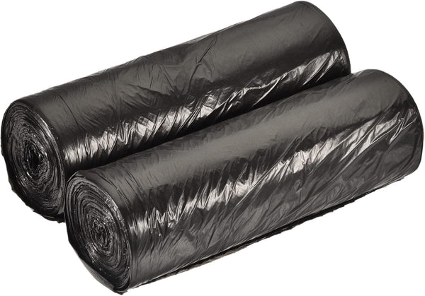 MECCANIXITY 4-6 Gallon Black Small Trash Bags, 40 Counts / 2 Rolls for Kitchen, Office, Bathroom, Bedroom