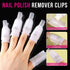Teenitor Gel Nail Remover Kit with 10pcs Gel Clip Remover, Nail Files, Buffer Block, Cuticle Peeler, Cotton Pads