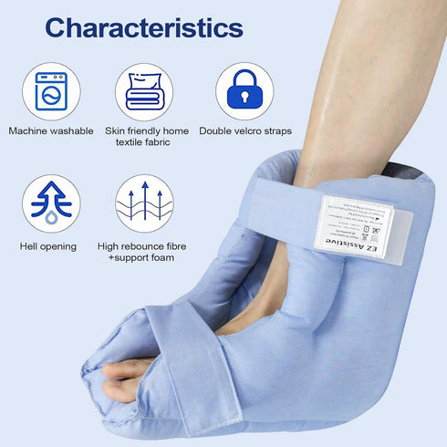 Heel Protectors for Pressure Sores - Cushions for Heel Pain Relief with Laundry Bag for Bedridden Patients