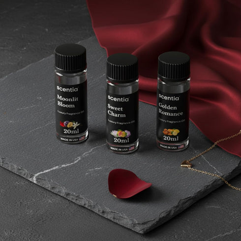 Set Set 320 ml (2.03 oz) Love Collection Fragrance Oil Essential Oil Blends for Diffusers, Candles & Soaps Jasmine