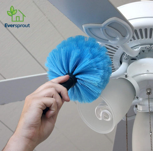 Packaged Acme EVERSPROUT Twist-On Cobweb Duster | Hand to Protect Bristles | Indoor & Outdoor Brush Attachment | Fits