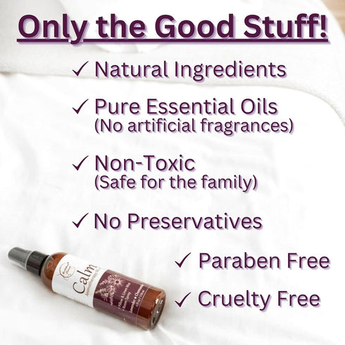 Lavender Spray Aromatherapy Mist Set of 2 - Natural Linen Spray and Pillow Spray with Lavender & Chamomile