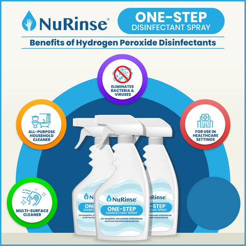 One-Step Disinfectant Spray, 32 FL OZ, All Purpose Cleaner & Sanitizer in One Pack
